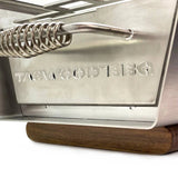 Tagwood BBQ Table Top Warming Brazier | Stainless steel and Acacia wood | BBQ07SS--