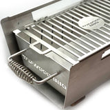 Tagwood BBQ Table Top Warming Brazier | Stainless steel and Acacia wood | BBQ07SS--