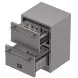 FORNO Como 24" 4.87 cu. ft. Outdoor/Indoor Drawer Refrigerator in Stainless Steel, FDROD1611-24S