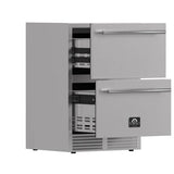 FORNO Como 24" 4.87 cu. ft. Outdoor/Indoor Drawer Refrigerator in Stainless Steel, FDROD1611-24S