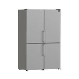 FORNO Guardia 46.8" 21.6 cu. ft. Bottom Mount Refrigerator in Stainless Steel, FFFFD1778-48