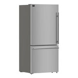 FORNO Espresso Milano 62" 34.4 cu. ft. Side-By-Side Refrigerator with Ice Maker in Stainless Steel, FFFFD1787-60S