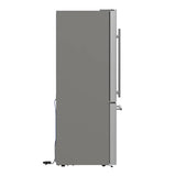 FORNO Espresso Milano 31" 17.2 cu. ft. Left Swing Refrigerator and Bottom Freezer with Ice Maker in Stainless Steel and Silver Handles, FFFFD1786-31S