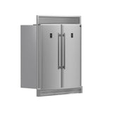 FORNO Appliance Package - 48 Inch Gas Range, Wall Mount Range Hood, 60 Inch Refrigerator, FBDL-018-02US
