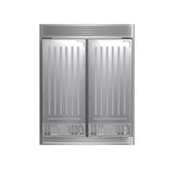 FORNO Rizzuto 60" 27.6 cu. ft. Refrigerator & Freezer in Stainless Steel with Grill Trim Kit, FFFFD1933-60S