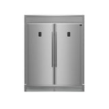 FORNO Appliance Package - 48 Inch Gas Range, Wall Mount Range Hood, 60 Inch Refrigerator, FBDL-018-02US