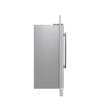 FORNO Rizzuto 60" 27.6 cu. ft. Refrigerator & Freezer in Stainless Steel with Grill Trim Kit, FFFFD1933-60S