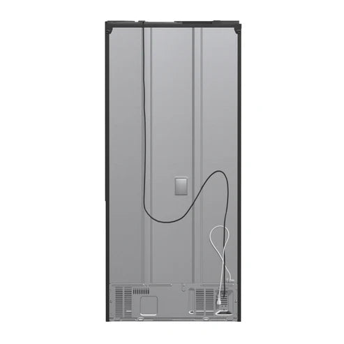FORNO Espresso Gallipoli 30" 17.5 Cu. Ft. Refrigerator with Ice Maker in Black with Silver Handles, FFFFD1974-31BLK