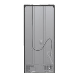 FORNO Espresso Gallipoli 30" 17.5 Cu. Ft. Refrigerator with Ice Maker in Black with Silver Handles, FFFFD1974-31BLK