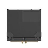 FORNO Espresso Gallipoli 30" 17.5 Cu. Ft. Refrigerator with Ice Maker in Black with Antique Brass Handles, FFFFD1974-31BLK
