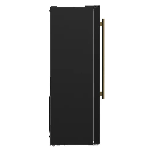 FORNO Espresso Salerno 33" 15.6 cu. ft. Refrigerator in Black with Silver Handles, FFRBI1805-33BLK