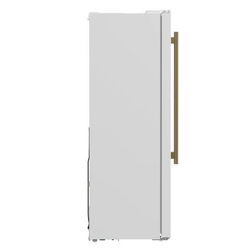 FORNO Espresso Salerno 33" 15.6 cu. ft. Refrigerator in White with Silver Handles, FFRBI1805-33WHT