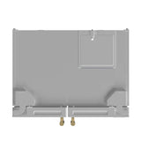 FORNO Espresso Salerno 33" 15.6 cu. ft. Refrigerator in White with Silver Handles, FFRBI1805-33WHT