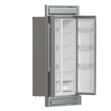 FORNO Salerno 37" 15.6 cu. ft. Side-by-Side Built-In Refrigerator in Stainless Steel and Modern Trim Kit, FFRBI1805-37MG