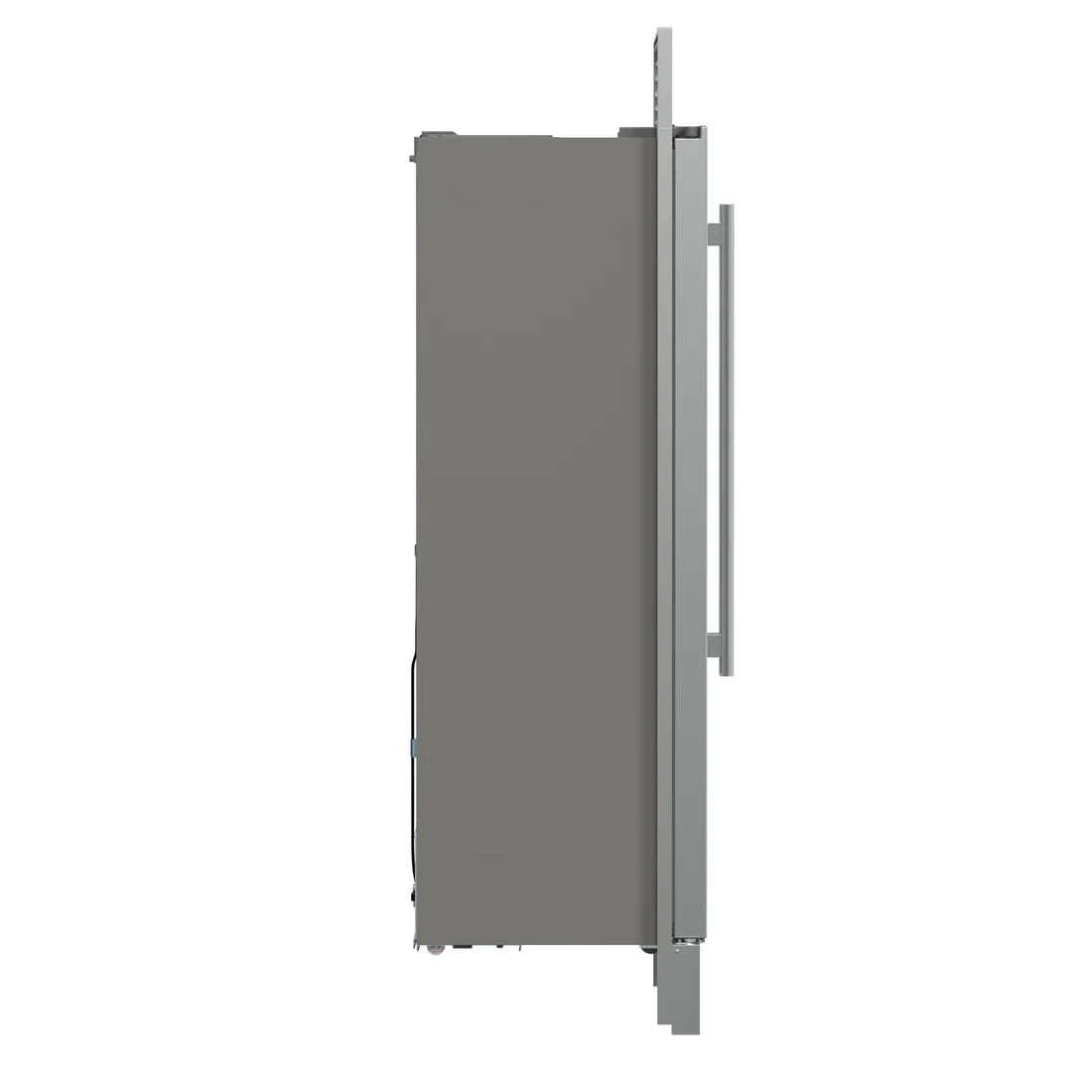 FORNO Salerno 37" 15.6 cu. ft. Side-by-Side Built-In Refrigerator in Stainless Steel and Grill Trim Kit, FFRBI1805-37SG