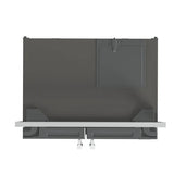 FORNO Salerno 37" 15.6 cu. ft. Side-by-Side Built-In Refrigerator in Stainless Steel and Grill Trim Kit, FFRBI1805-37SG