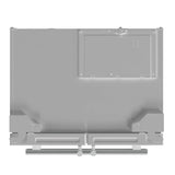 FORNO Espresso Moena 36" 19.2 cu. ft. Refrigerator with Ice Maker in White with Antique Brass Handles, FFRBI1820-36WHT