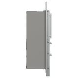 FORNO Moena 40" 19.2 cu. ft. French Door Built-In Refrigerator in Stainless Steel with Ice Maker and Modern Trim Kit, FFRBI1820-40MG