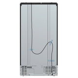 FORNO Espresso Salerno 36" 20 cu. ft. Side-By-Side Refrigerator with Water and Ice Dispenser in Black with Silver Handles