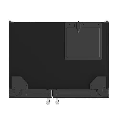 FORNO Espresso Salerno 36" 20 cu. ft. Side-By-Side Refrigerator with Water and Ice Dispenser in Black with Antique Brass Handles