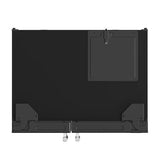 FORNO Espresso Salerno 36" 20 cu. ft. Side-By-Side Refrigerator with Water and Ice Dispenser in Black with Antique Brass Handles