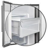 FORNO Salerno 40" 20 cu. ft. Side-by-Side Built-In Refrigerator with Water and Ice Dispenser and Grill Trim Kit, FFRBI1844-40SG