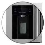 FORNO Salerno 40" 20 cu. ft. Side-by-Side Built-In Refrigerator with Water and Ice Dispenser and Grill Trim Kit, FFRBI1844-40SG