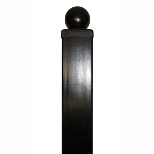 Aleko Gate Post with Pre-Drilled Holes for Dual Gates - 9' x 3.5" x 3.5"