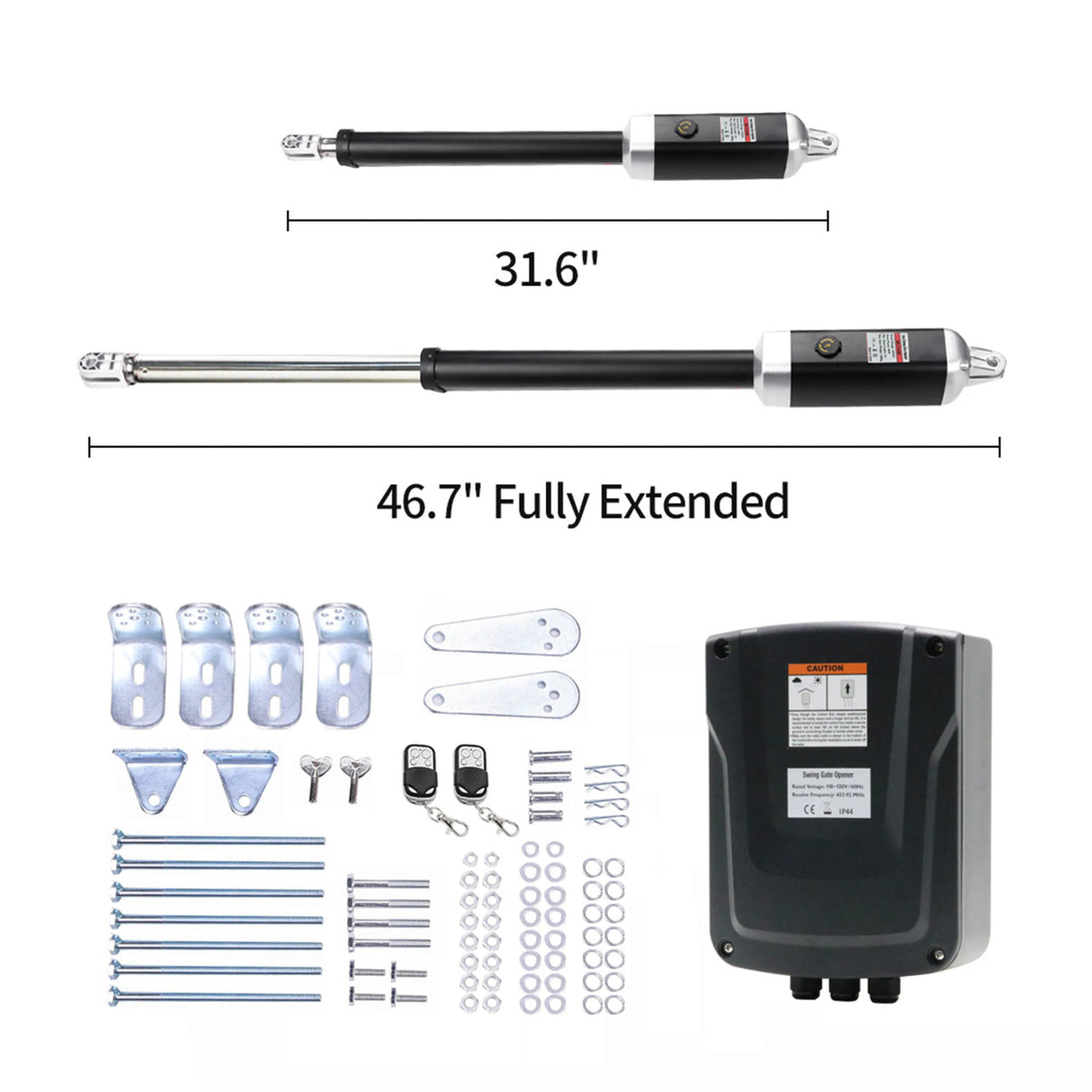 Aleko Dual Swing Gate Operator - GG1300/AS1300 AC/DC - Back-up Kit ACC2