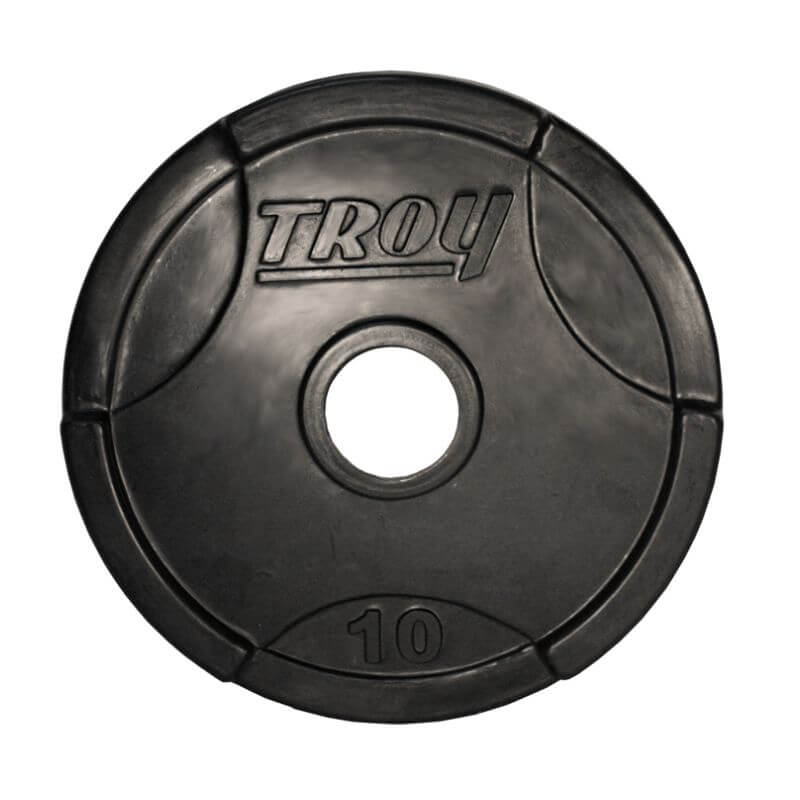 TROY  Rubber Encased Olympic Grip Plate 255lb Set