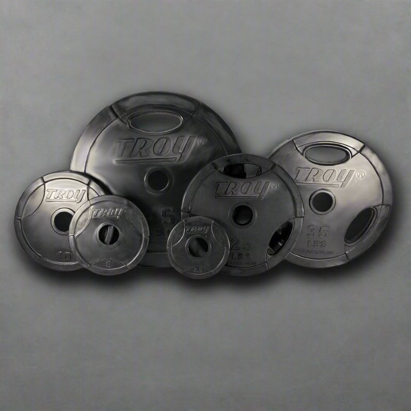 TROY GO-R Rubber Encased Olympic Grip Plate