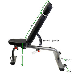 VTX GVBH-FID Adjustable Flat/Incline/Decline Bench