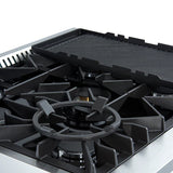 FORNO Giovanni 30" 4.32 cu. ft. Gas Range with 5 Sealed Burners, Air Fry Basket, Wok Support and Griddle, FFSGS6274-30