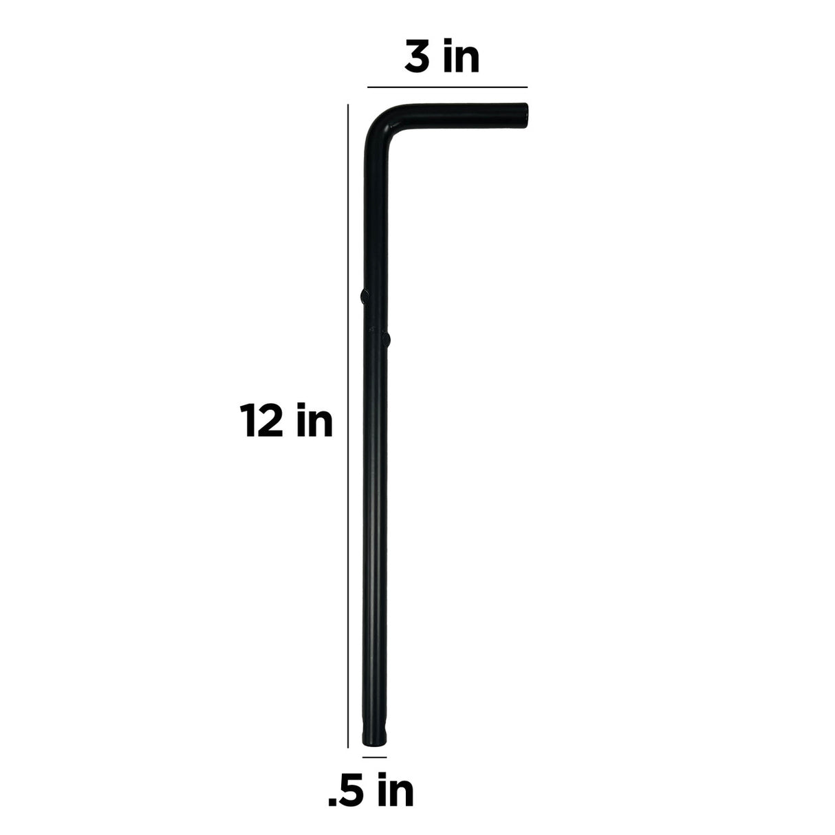 Aleko Outdoor Gate Drop Rod Lock – 12”H – Approx. 3/4” Diameter