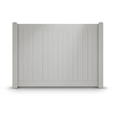 Aleko 8’ x 6’ Vinyl Privacy Fence - Gray - Denver Series