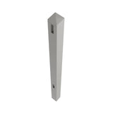 Aleko 5 in. x 5 in. x 8 ft. Vinyl Fence Line Post for 2-Rail Fencing – Gray