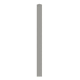 Aleko 5 in. x 5 in. x 8 ft. Vinyl Fence End Post for 2-Rail Fencing – Gray