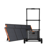 Jackery HomePower 3000 Solar Generator + 2 x SolarSaga 200W Portable Solar Panel + Trolley