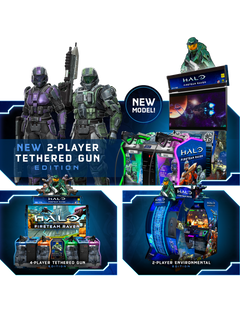 Raw Thrills Halo Fireteam Raven Tethered 2 Player Arcade Game