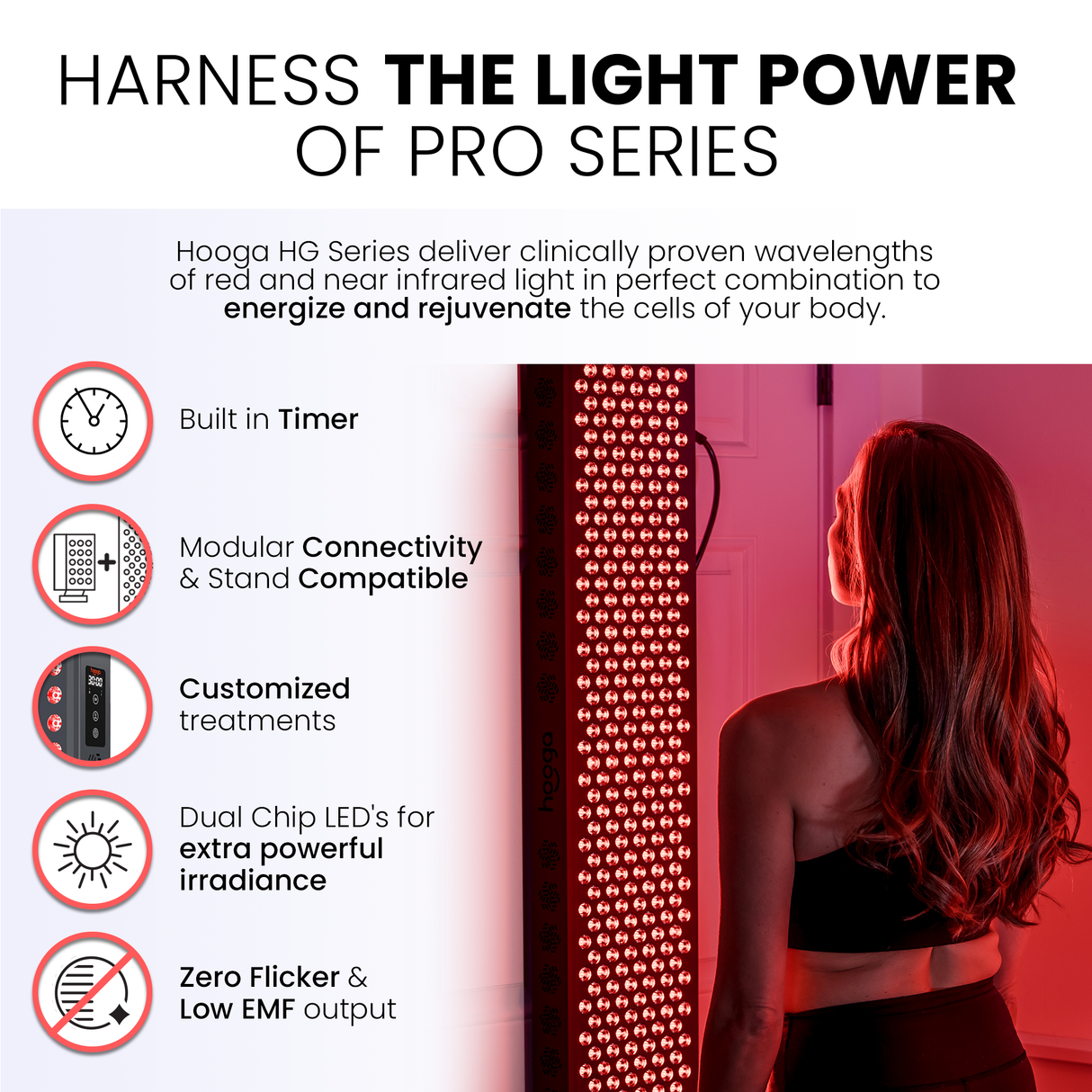 Hooga PRO4500 Full Body Red Light Therapy Panel