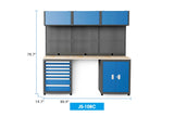 Heavy Duty Steel Garage Cabinet Storage System (7 Drawers & 5 Cabinets)