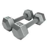 6 Sided Cast Iron Dumbbell (05-100 lbs Sets)