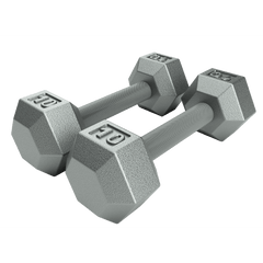 6 Sided Cast Iron Dumbbell (05-100 lbs Sets)