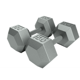 6 Sided Cast Iron Dumbbell (05-100 lbs Sets)