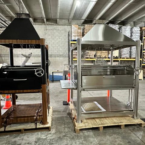 Tagwood BBQ XL Argentine Santa Maria Wood Fire & Charcoal Gaucho Grill all Stainless Steel | BBQ22SS