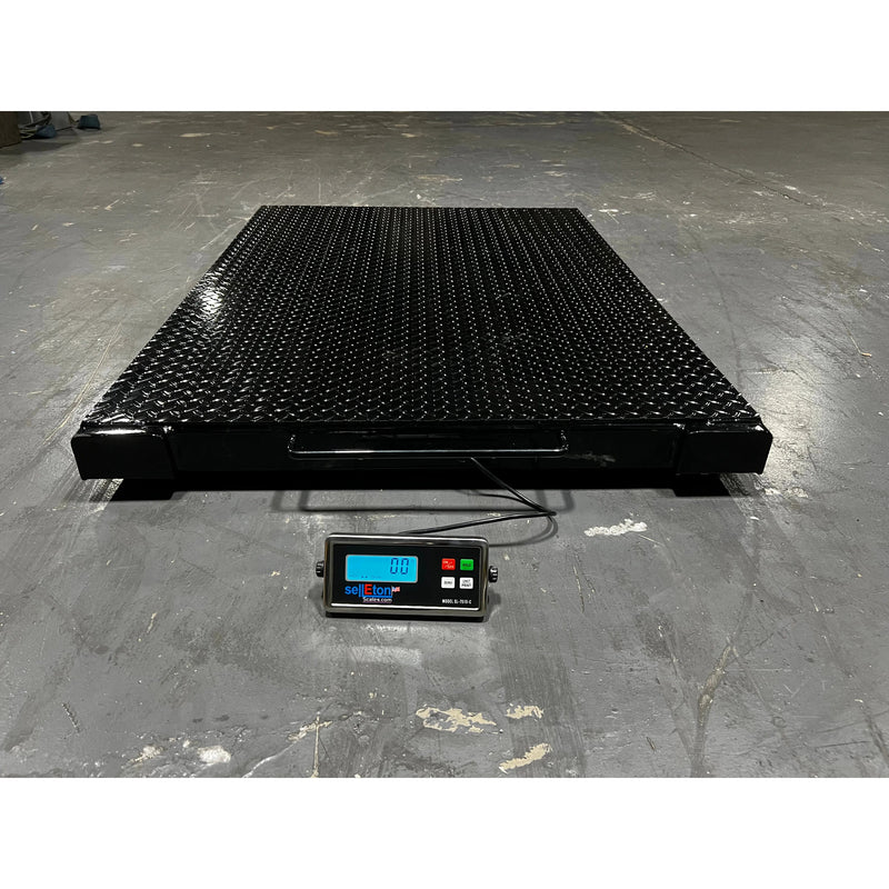 Prime Scales SL-933-UP-3k Selleton Portable platform scale with capacity of 3000 lb Warehouse pallet scale