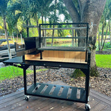 Premium Freestanding Grill Four Cooking Zones Cold-Roll Steel 304 Stainless Steel Tagwood BBQ03SI