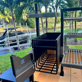 Premium Freestanding Grill Four Cooking Zones Cold-Roll Steel 304 Stainless Steel Tagwood BBQ03SI