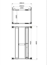 Katool 9,500lbs Heavy Duty 4 Post Storage Car Lift 4H950