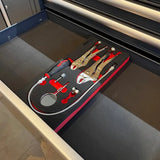 Boxo 6-Piece Locking Plier & Interchangeable Head 1/4" Flexible Driver Set | 1/3rd EVA Foam